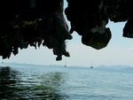 Golf von Phang Nag Seakayak  Stalaktiten die sich durch Flut und Ebbe bilden (TH).